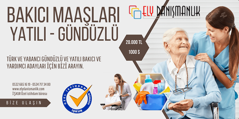 İstanbul'da Türk ve Yabancı Bakıcı Yardımcı Fiyatları 2024